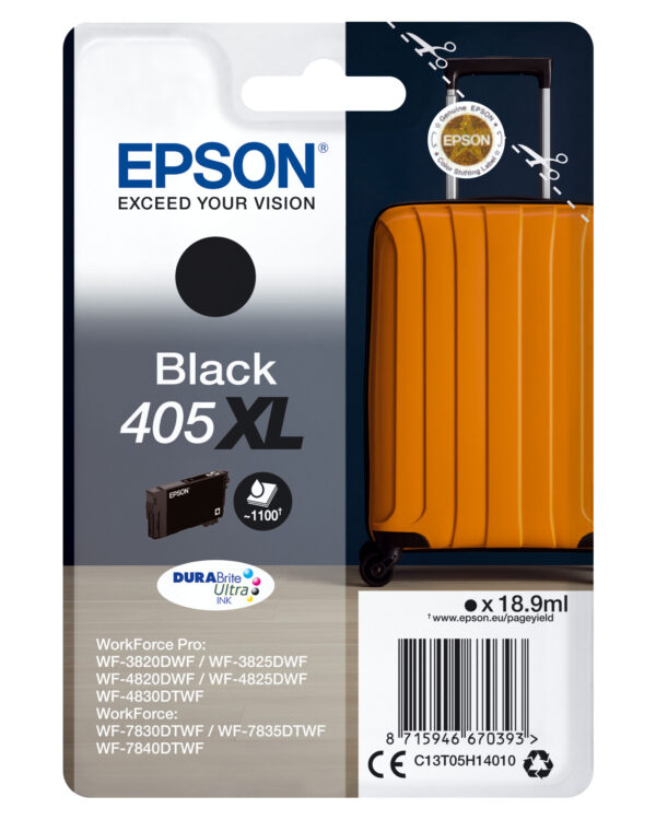 Epson Singlepack Black 405XL DURABrite Ultra Ink