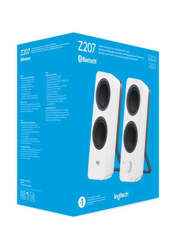 Logitech Z207 Wit Bedraad en draadloos 5 W - Afbeelding 9