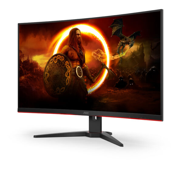 AOC G2 C32G2ZE/BK computer monitor 80 cm (31.5") 1920 x 1080 Pixels Full HD LED Zwart, Rood - Afbeelding 3