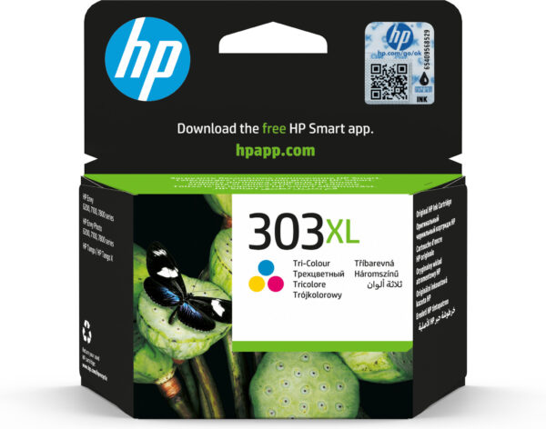 HP 303XL originele high-capacity drie-kleuren inktcartridge