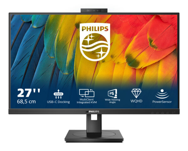 Philips 5000 series 27B1U5601H/00 LED display 68,6 cm (27") 2560 x 1440 Pixels Quad HD LCD Zwart - Afbeelding 3