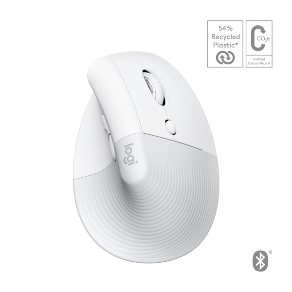 Logitech Lift for Mac muis Kantoor Rechtshandig RF-draadloos + Bluetooth Optisch 4000 DPI