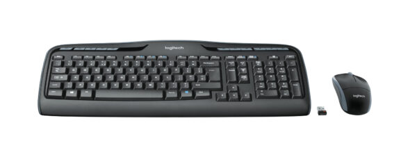 Logitech Wireless Combo MK330 toetsenbord Inclusief muis Kantoor USB QWERTZ Duits Zwart