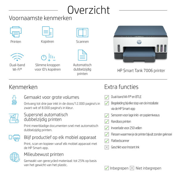 HP Smart Tank 7006 All-in-One - Afbeelding 11