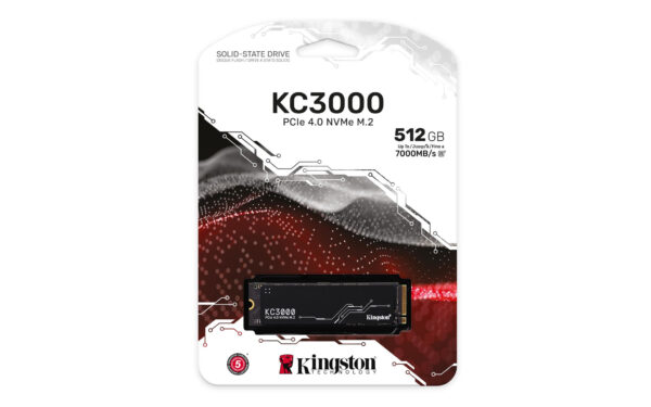 Kingston Technology 512G KC3000 M.2 2280 NVMe SSD - Afbeelding 4