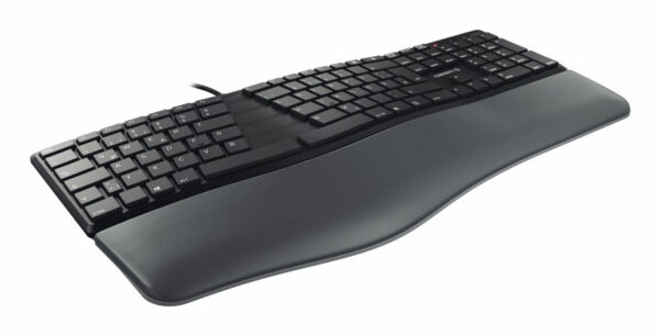 CHERRY KC 4500 ERGO toetsenbord Universeel USB AZERTY Belgisch Zwart - Afbeelding 4