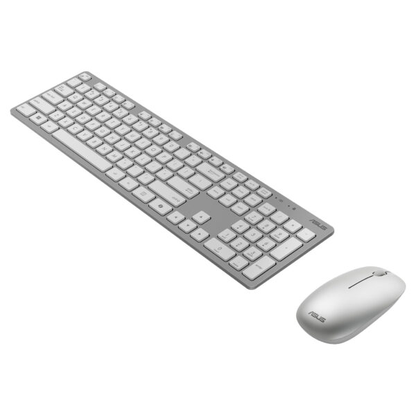 ASUS W5000 Wireless Keyboard and Mouse Set toetsenbord Inclusief muis Universeel RF Draadloos Wit - Afbeelding 2