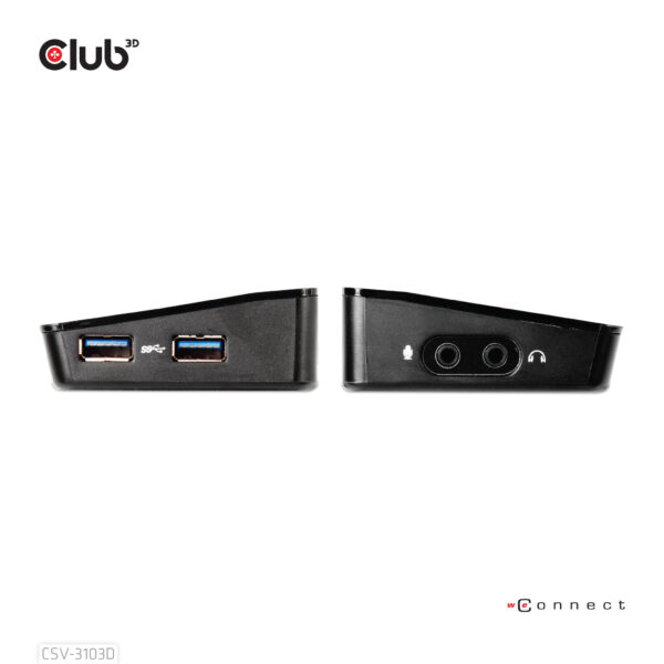 CLUB3D UNIVERSEEL USB 3.1 Gen 1 DisplayLink® gecertificeerd Docking station UHD 4K - Afbeelding 10