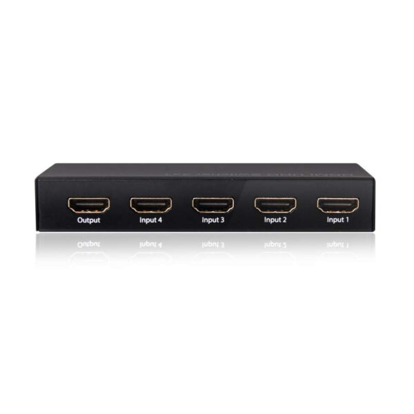 CLUB3D HDMI™ 2.0 UHD 4K60Hz SwitchBox 4 poorten en inbegrepen IR-afstandsbediening