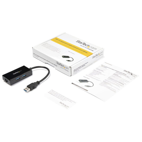 StarTech.com USB 3.0 naar gigabit ethernet netwerk adapter met ingebouwde 2-poorts USB hub - Afbeelding 6