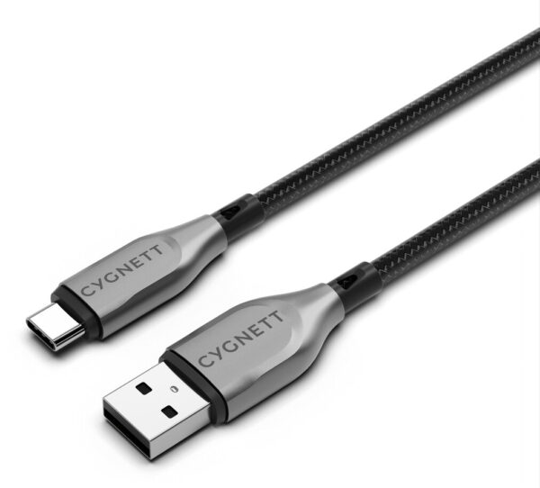 Cygnett CY4680PCUSA USB-kabel USB 2.0 1 m USB A USB C Zwart, Zilver