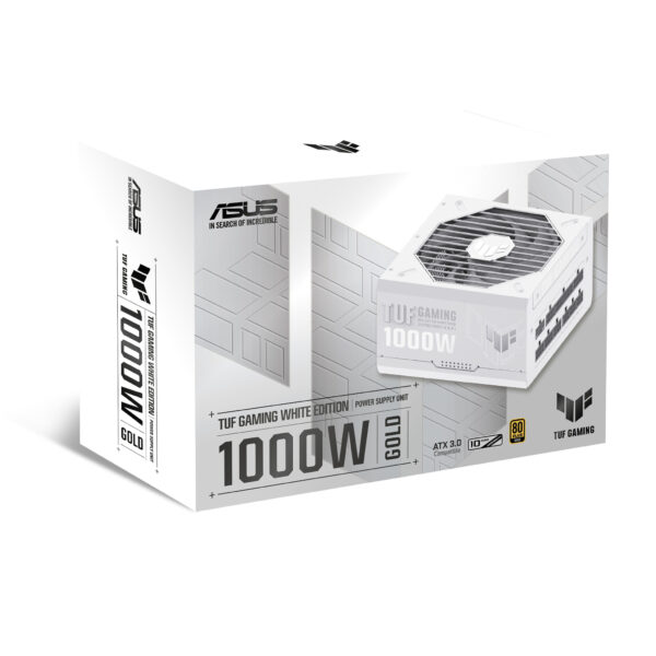 ASUS TUF Gaming 1000W Gold White Edition power supply unit 20+4 pin ATX ATX Wit - Afbeelding 12