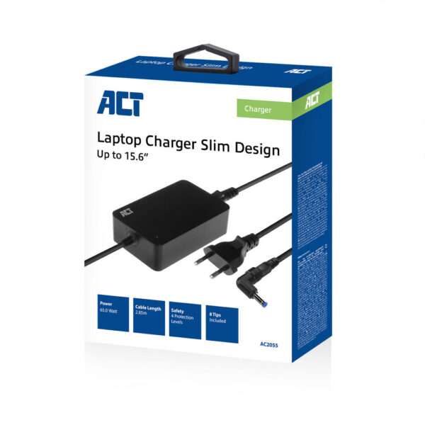 ACT Compacte laptoplader 65W (voor laptops tot 15,6 inch) - Afbeelding 3