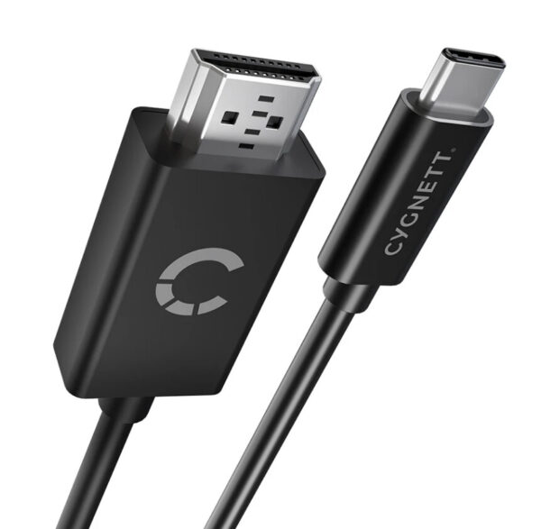 Cygnett CY3305HDMIC video kabel adapter 1,8 m USB Type-C HDMI Zwart - Afbeelding 3