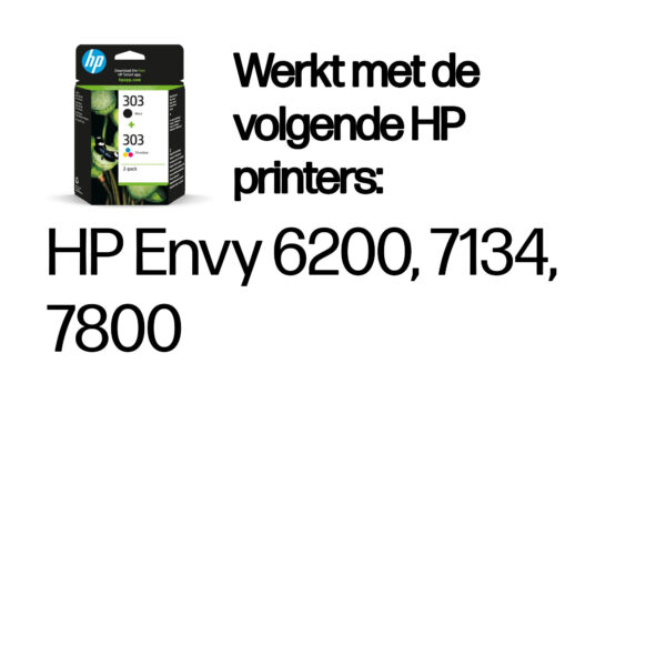 HP 303 originele zwarte/drie-kleuren inktcartridges, 2-pack - Afbeelding 9