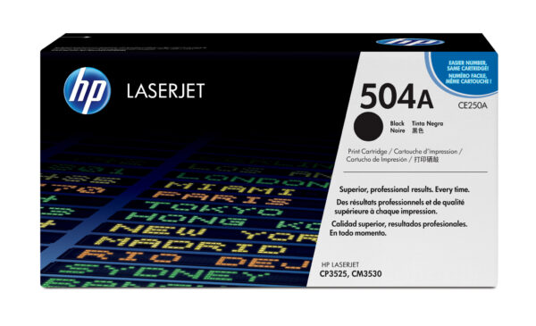 HP 504A originele zwarte LaserJet tonercartridge