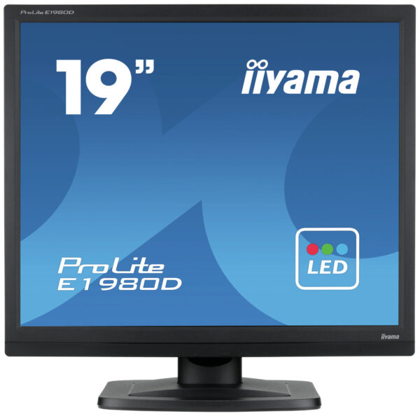 iiyama ProLite E1980D-B1 LED display 48,3 cm (19") 1280 x 1024 Pixels XGA Zwart