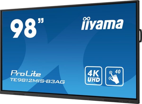 iiyama TE9812MIS-B3AG beeldkrant Kiosk-ontwerp 2,49 m (98") LCD Wifi 400 cd/m² 4K Ultra HD Zwart Touchscreen Type processor Andr - Afbeelding 5