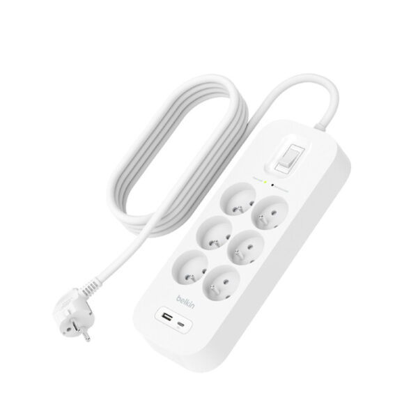 Belkin Connect Wit 6 AC-uitgang(en) 2 m - Afbeelding 3