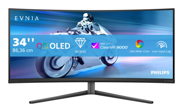 Philips Evnia 34M2C6500/00 computer monitor 86,4 cm (34") 3440 x 1440 Pixels Wide Quad HD QD-OLED Grijs - Afbeelding 8