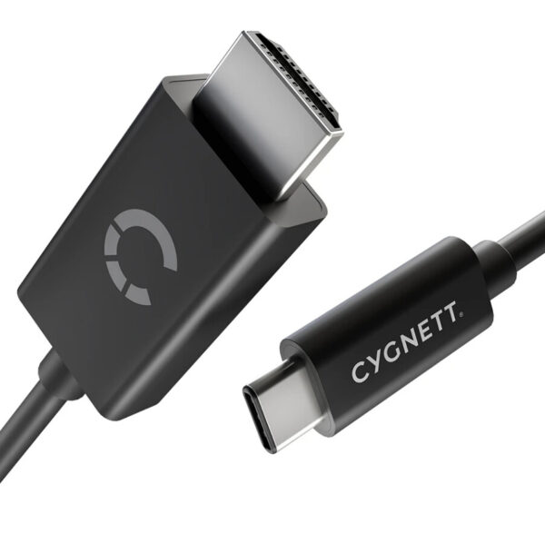 Cygnett CY3305HDMIC video kabel adapter 1,8 m USB Type-C HDMI Zwart - Afbeelding 2