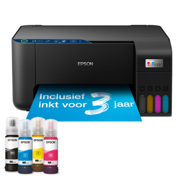 Epson EcoTank ET-2861 A4 multifunctionele Wi-Fi-printer met inkttank, inclusief tot 3 jaar inkt - Afbeelding 2