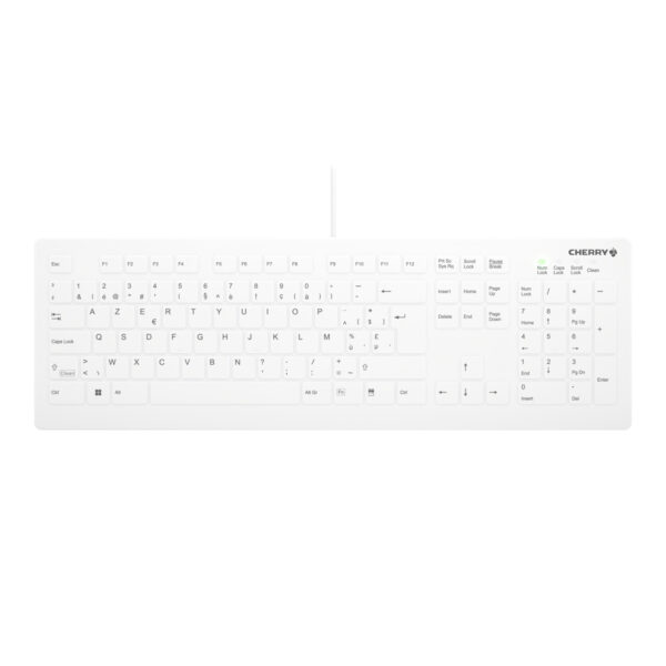 CHERRY AK-C8112 toetsenbord Medisch USB AZERTY Belgisch Wit