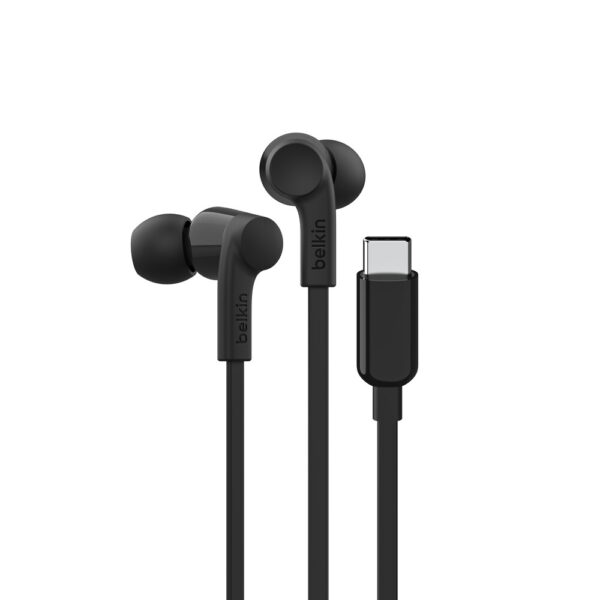 Belkin SoundForm Headset Bedraad In-ear Muziek/Voor elke dag USB Type-C Zwart