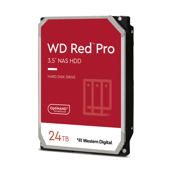 Western Digital Red Pro interne harde schijf 24 TB 7200 RPM 512 MB 3.5" SATA