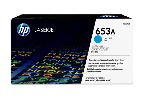 HP 653A originele cyaan LaserJet tonercartridge