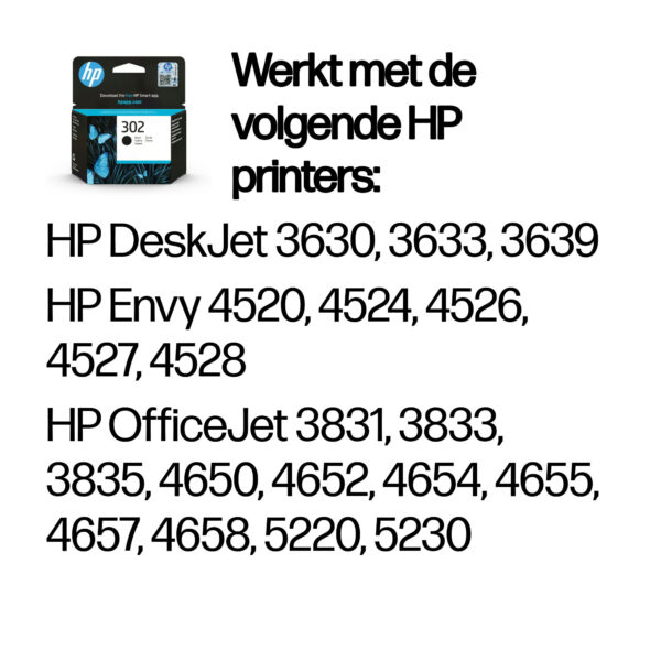 HP 302 originele zwarte inktcartridge - Afbeelding 9