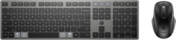 HP 720 Multi-Device Rechargeable Wireless Keyboard and Mouse Combo