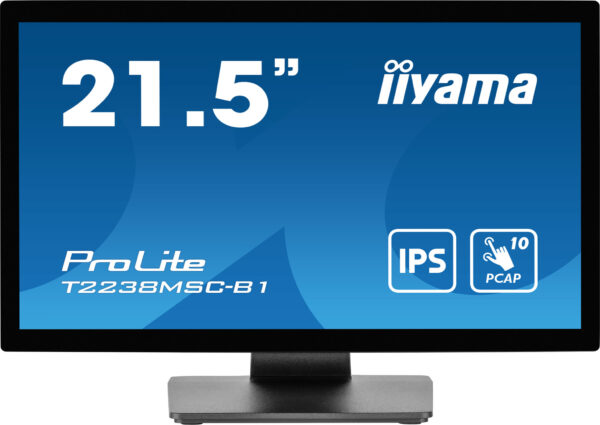 iiyama ProLite T2238MSC-B1 computer monitor 54,6 cm (21.5") 1920 x 1080 Pixels Full HD LED Touchscreen Zwart