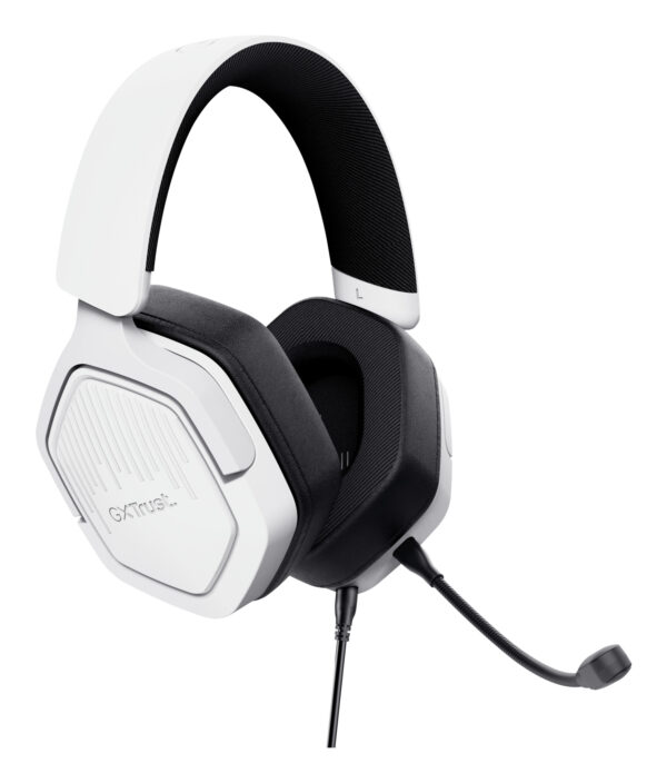 Trust GXT492W Carus Headset Bedraad Hoofdband Gamen Wit - Afbeelding 2