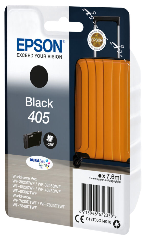 Epson Singlepack Black 405 DURABrite Ultra Ink - Afbeelding 2