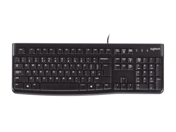 Logitech K120 Corded Keyboard toetsenbord Universeel USB QWERTY US International Zwart