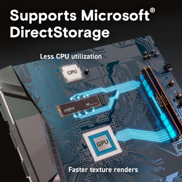 Crucial T500 2 TB M.2 PCI Express 4.0 NVMe 3D TLC NAND - Afbeelding 6