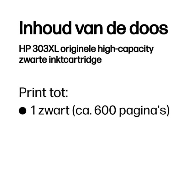 HP 303XL originele high-capacity zwarte inktcartridge - Afbeelding 9