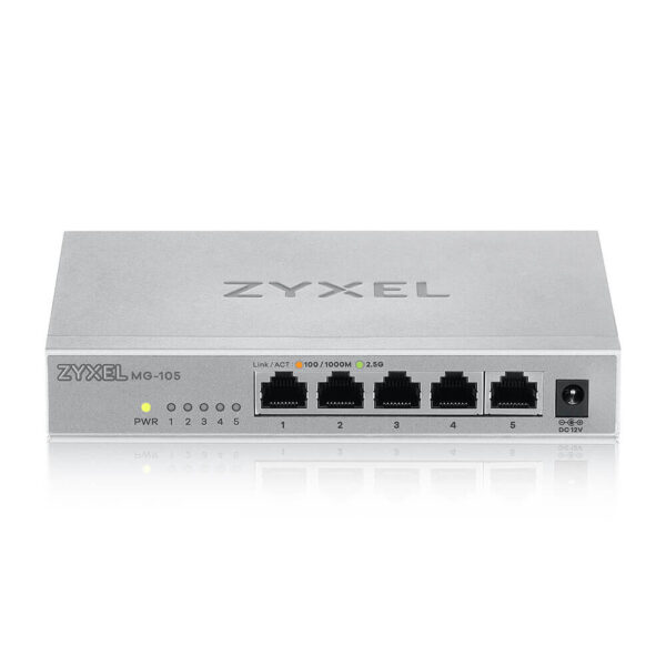 Zyxel XMG-105 Unmanaged 2.5G Ethernet (100/1000/2500) Grijs - Afbeelding 2