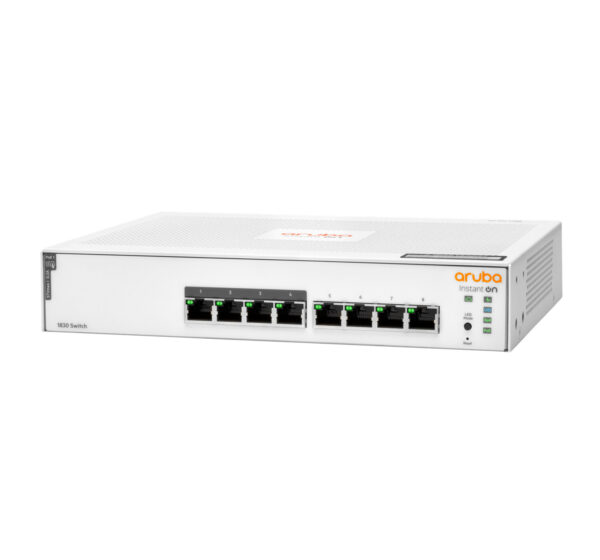 Hewlett Packard Enterprise Aruba Instant On 1830 8G 4p Class4 PoE 65W Managed L2 Gigabit Ethernet (10/100/1000) Power over Ether - Afbeelding 2