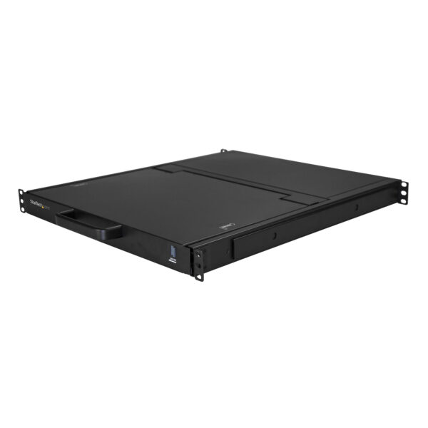 StarTech.com Single Port KVM Rack Console, HD 1080p, KVM Switch met 17" LCD Scherm voor Server Rack, Universele 1U LCD KVM Lade - Afbeelding 4