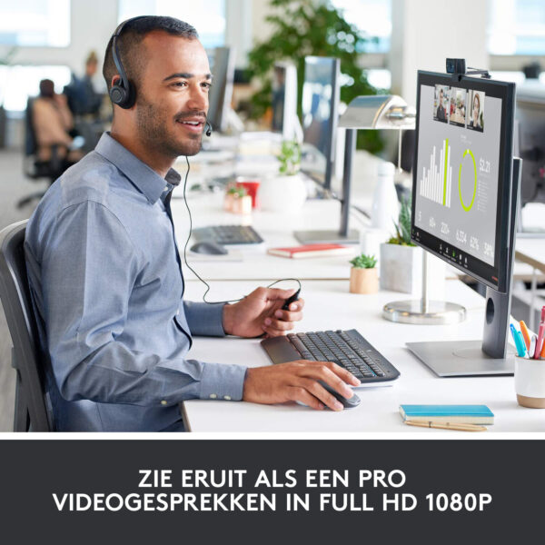 Logitech Hd Pro C920 webcam 3 MP 1920 x 1080 Pixels USB 2.0 Zwart - Afbeelding 2