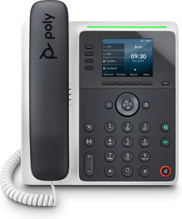 POLY Edge E220 IP-telefoon met PoE-ondersteuning