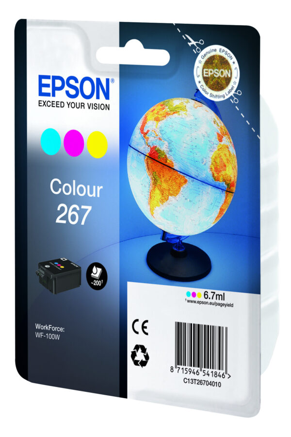 Epson Globe Singlepack Colour 267 ink cartridge - Afbeelding 2