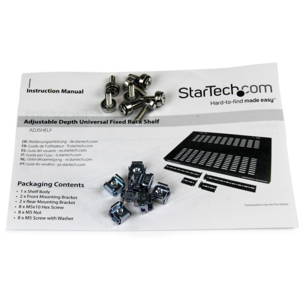 StarTech.com Vaste Plank Serverrack Verstelbare Diepte - Afbeelding 4