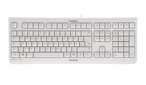 CHERRY KC 1000 toetsenbord Universeel USB AZERTY Belgisch Grijs