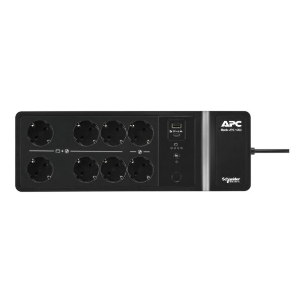 APC Back-UPS BE1050G2-GR - Noodstroomvoeding 8x stopcontact, 1050VA, 2 USB opladers, 1 USB datapoort - Afbeelding 10