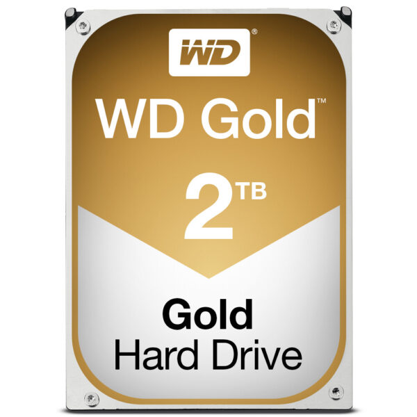 Western Digital Gold interne harde schijf 2 TB 7200 RPM 128 MB 3.5" SATA III