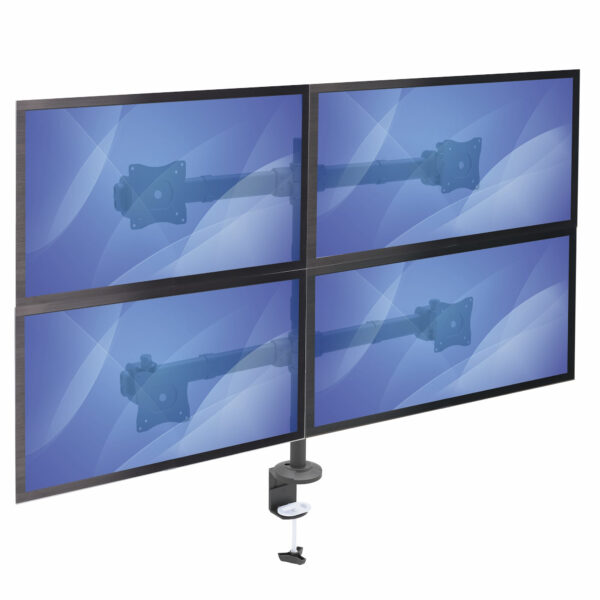 StarTech.com Quad Monitor Arm voor VESA Schermen tot 27" (8kg), 2x2 Configuratie, Verstelbare Hoogte, Scharnierende Monitorsteun - Afbeelding 7