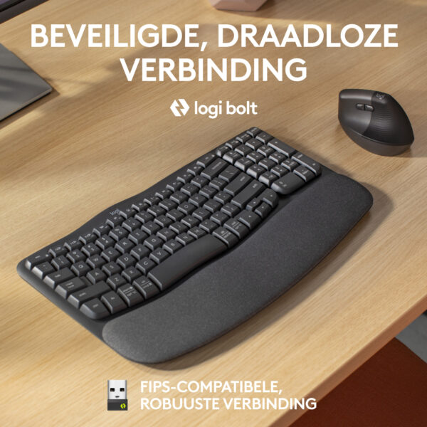 Logitech Wave Keys for Business Ergonomisch Toetsenbord - Afbeelding 3